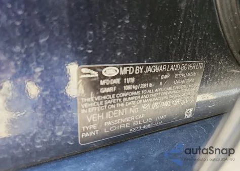 2019 Jaguar Xe Premium z USA, uszkodzony, nr VIN SAJAJ4FX6KCP51040